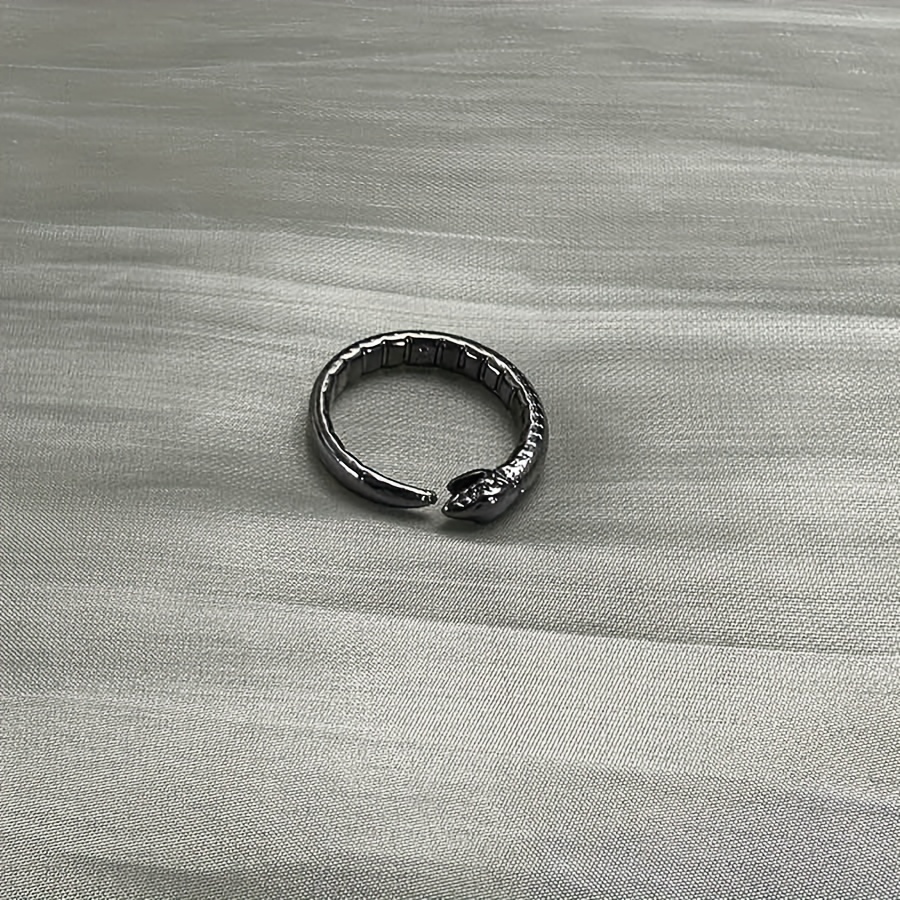 Snake Shape Open Ring Adjustable Alloy Finger Ring Jewelry